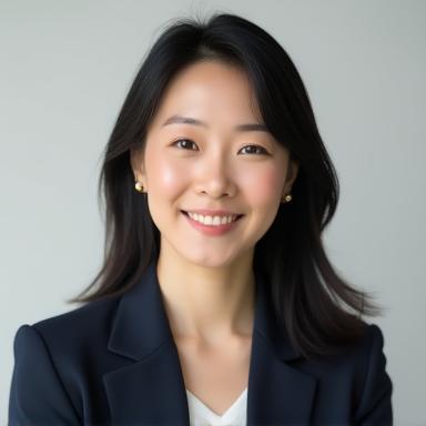 常務取締役 山田 花子のプロフェッショナルな顔写真